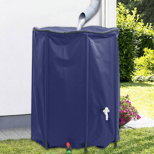 Water tank with tap foldable 1350 L PVC