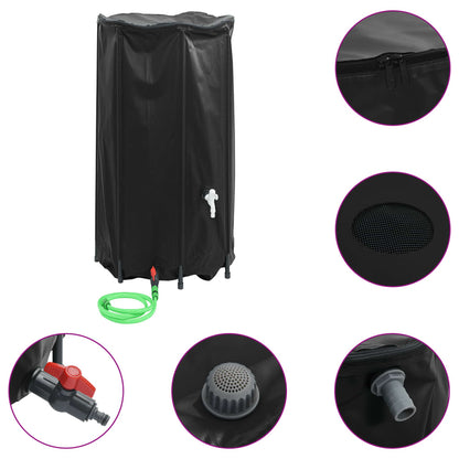 Vattentank med kran vikbar 380 L PVC