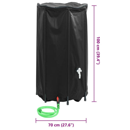 Vattentank med kran vikbar 380 L PVC