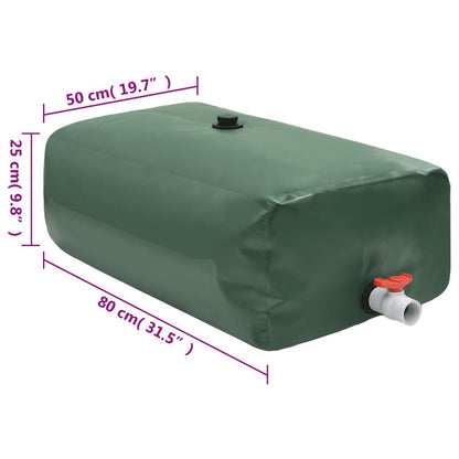 Vattentank med kran vikbar 100 L PVC