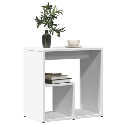 Side table 2 pcs white 50x30x50 cm engineered wood