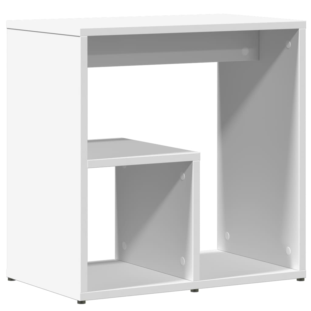 Side table 2 pcs white 50x30x50 cm engineered wood