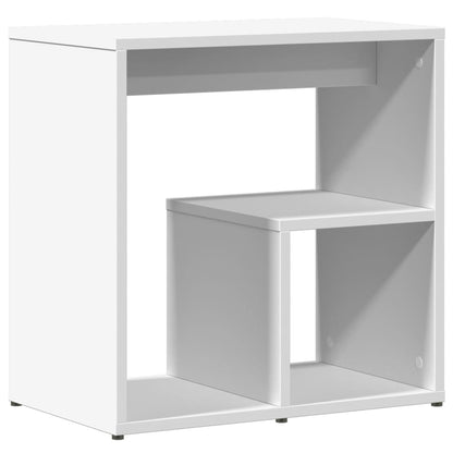 Side table 2 pcs white 50x30x50 cm engineered wood