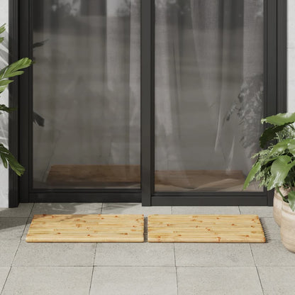 Bath mats 2 pcs 50x35 cm bamboo