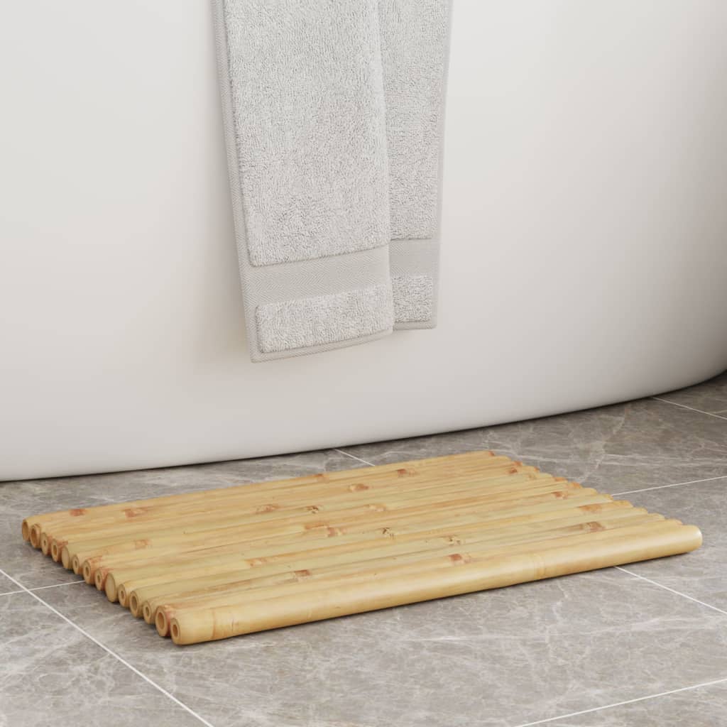 Bath mats 2 pcs 50x35 cm bamboo