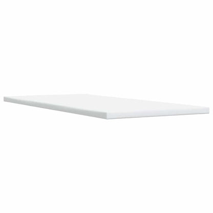 Ramsäng med madrass gräddvit 90x200 cm tyg