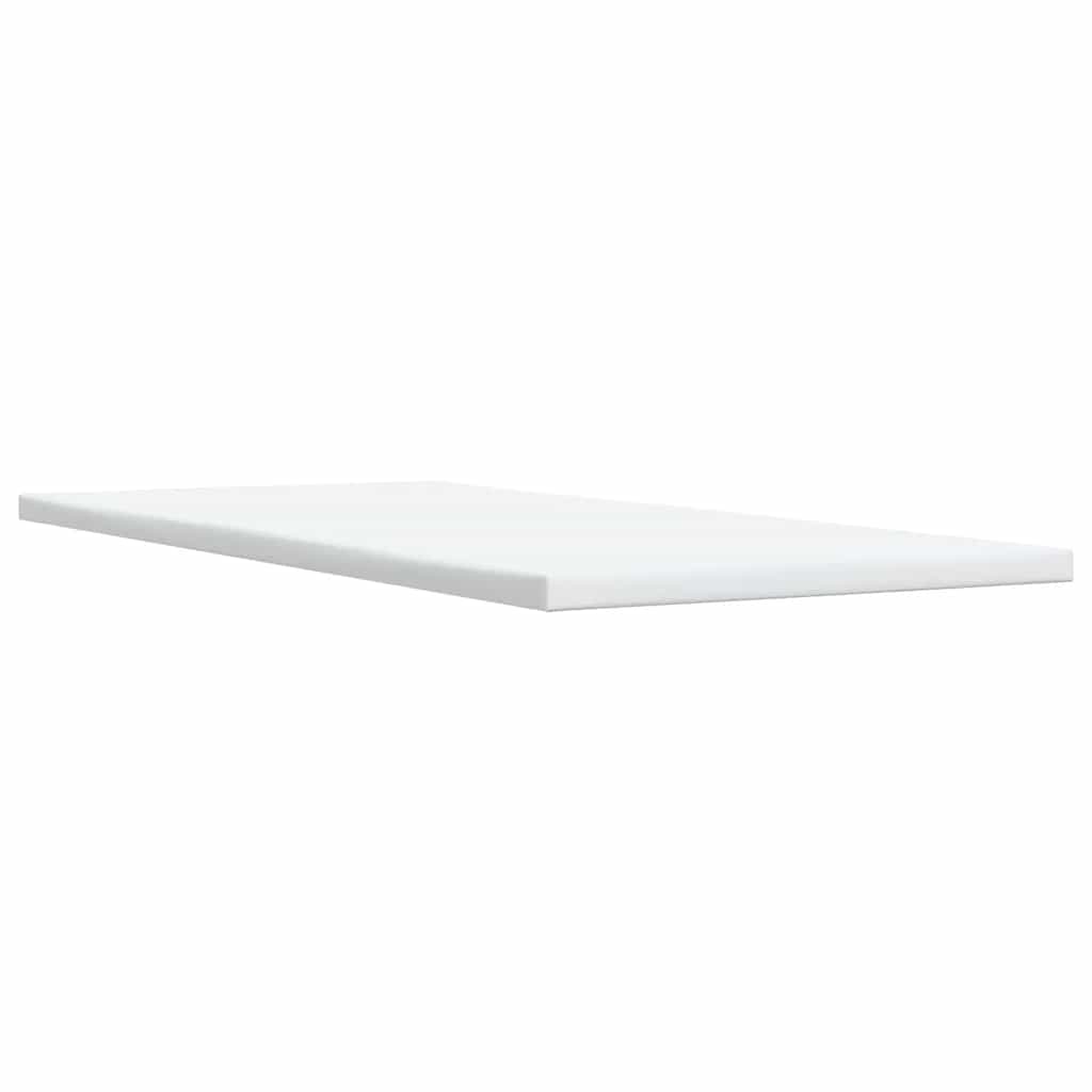 Ramsäng med madrass gräddvit 100x200 cm tyg