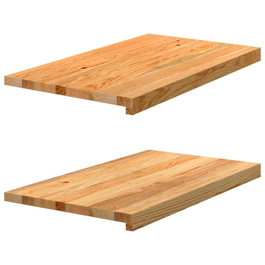 Window benches 2 pcs light brown 70x40x2 cm solid oak
