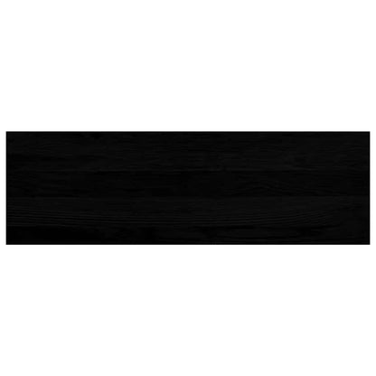 Window benches 2 pcs dark brown 80x25x2 cm solid oak