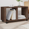 Cabinet with wheels brown oak 72x33x42.5 cm engineered wood