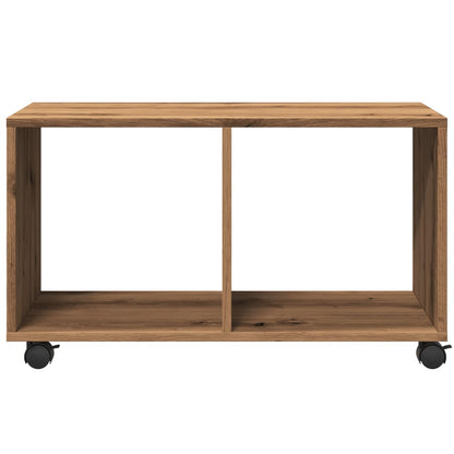 Skåp med hjul ek 72x33x42,5 cm konstruerat trä