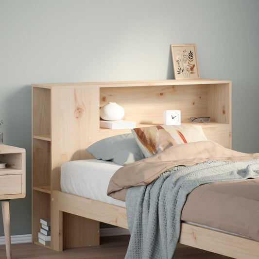 Headboard with storage 90 cm solid pine