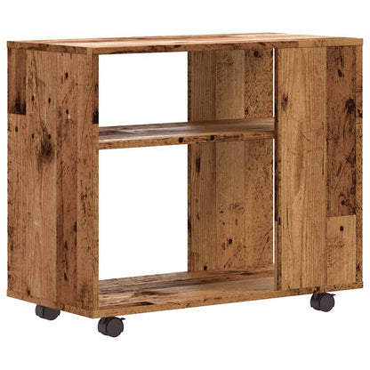 Side table aged wood 70x35x55 cm engineered wood