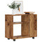 Side table aged wood 70x35x55 cm engineered wood