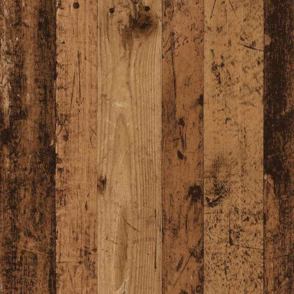 Side table aged wood 59x36x38 cm engineered wood