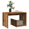 Side table aged wood 59x36x38 cm engineered wood
