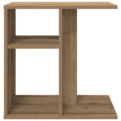 Coffee table artisan oak 50x30x50 cm engineered wood