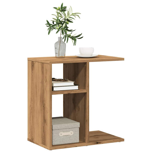 Coffee table artisan oak 50x30x50 cm engineered wood