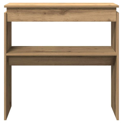 Console table artisan oak 80x30x80 cm engineered wood