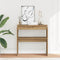 Console table artisan oak 80x30x80 cm engineered wood