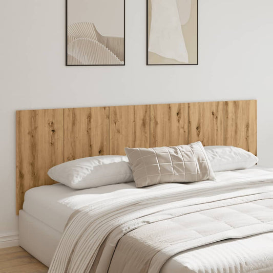 Wall-mounted headboard artisian oak 240x1.5x80 cm engineered wood