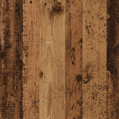 Bed headboard with storage, aged wood, 100x19x104.5cm, engineered wood