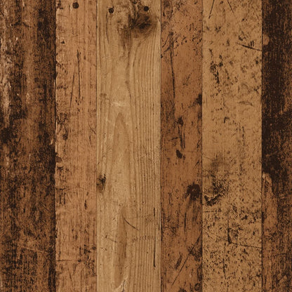 Bed headboard with storage, aged wood, 160x18.5x103.5 cm, engineered wood