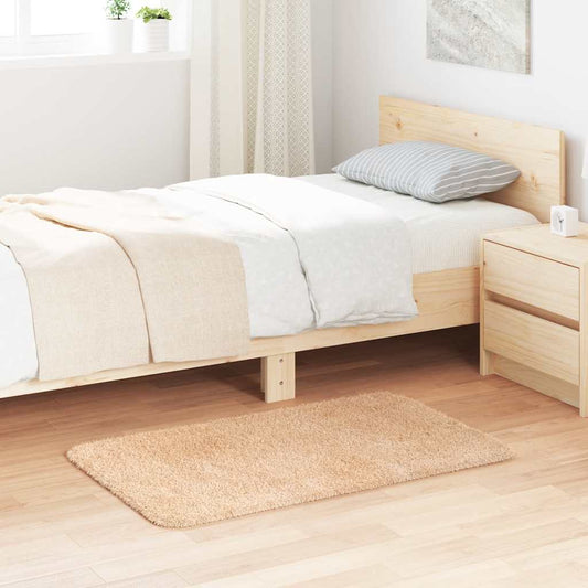 Long pile rug NAVARRA beige 60x100 cm polyester