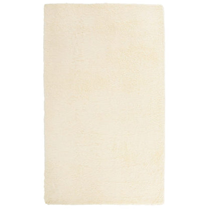 Long pile rug NAVARRA cream white 60x100 cm polyester