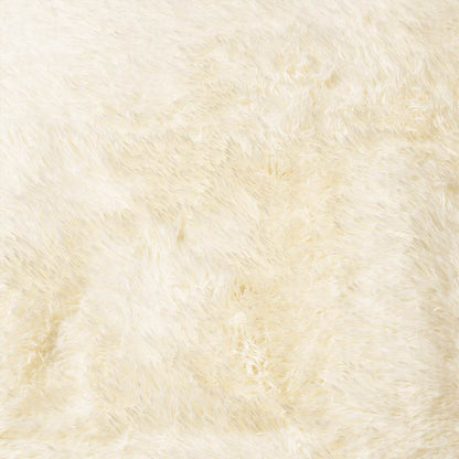 Long pile rug NAVARRA cream white 60x100 cm polyester