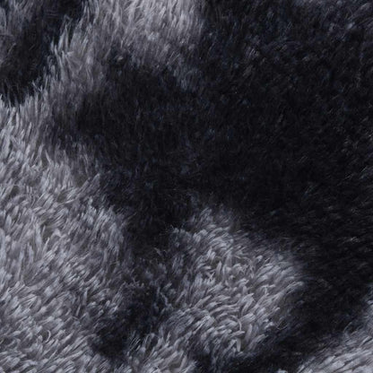 Long pile rug NAVARRA dark grey 60x100 cm polyester