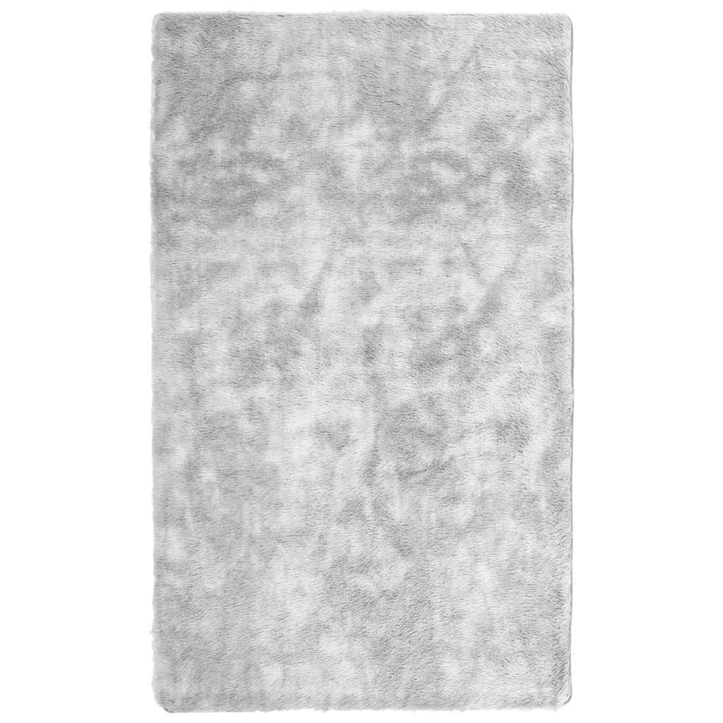 Long pile rug NAVARRA light grey 60x100 cm polyester