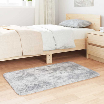 Long pile rug NAVARRA light grey 60x100 cm polyester