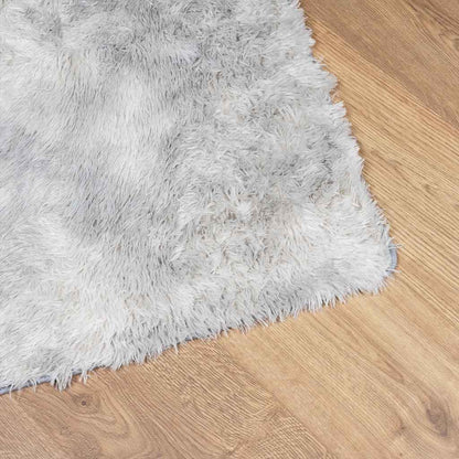 Long pile rug NAVARRA light grey 60x100 cm polyester
