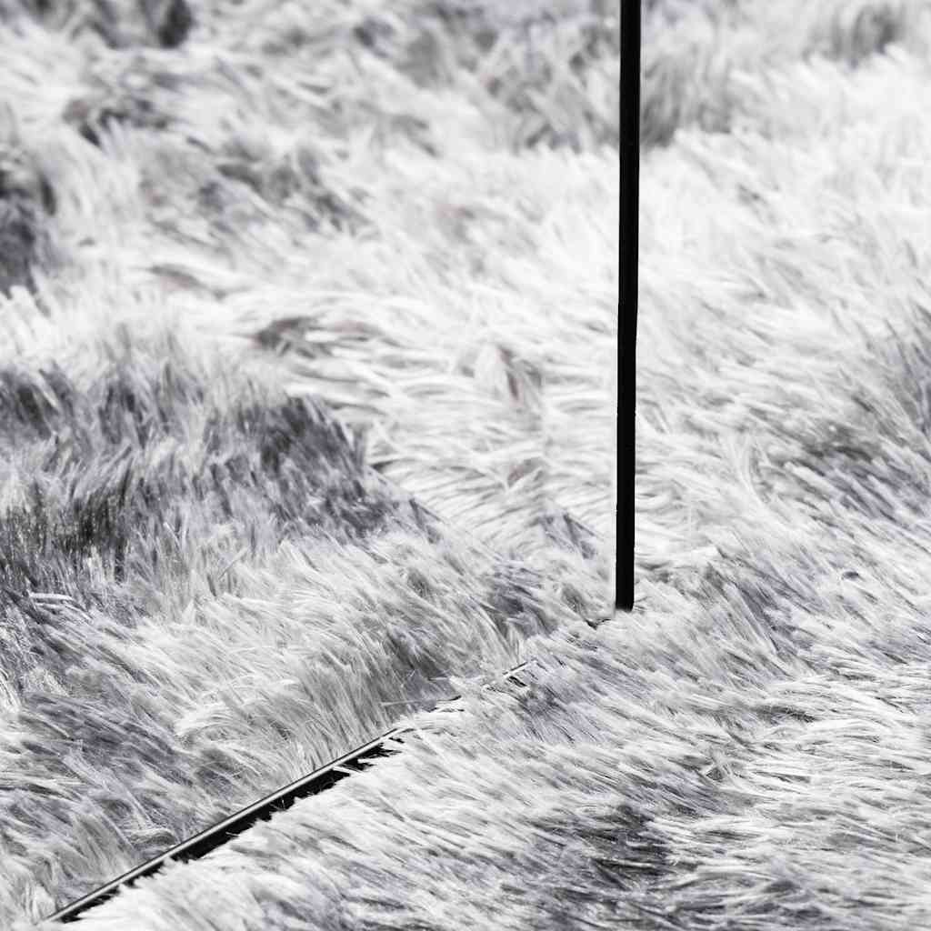 Long pile rug NAVARRA light grey 60x100 cm polyester