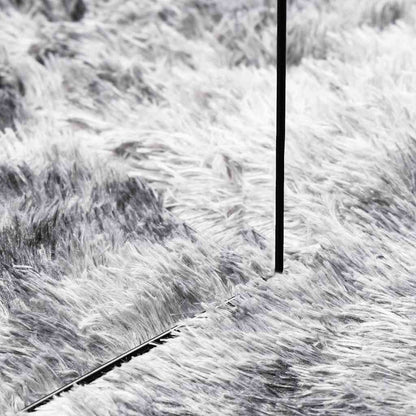 Long pile rug NAVARRA light grey 60x100 cm polyester
