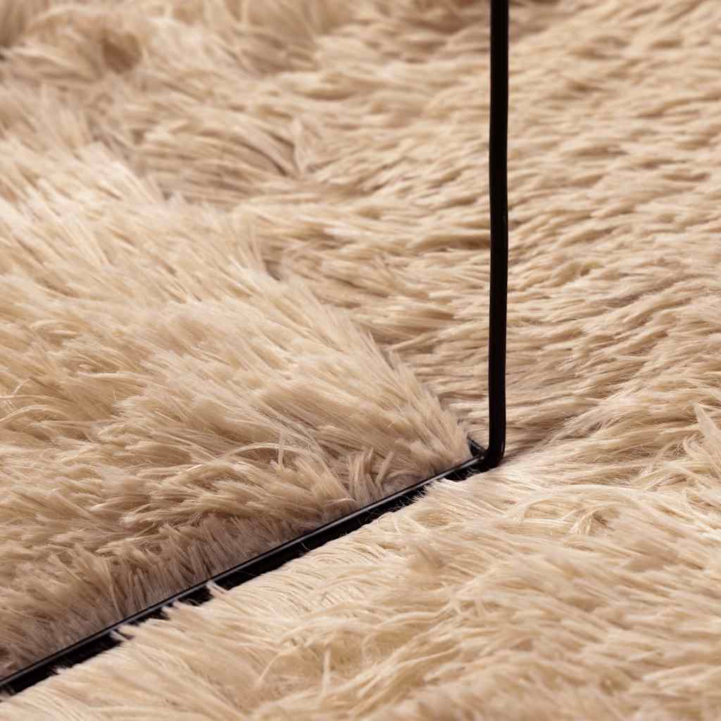 Long pile rug NAVARRA beige 80x150 cm polyester