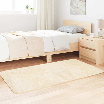 Long pile rug NAVARRA cream 80x150 cm polyester