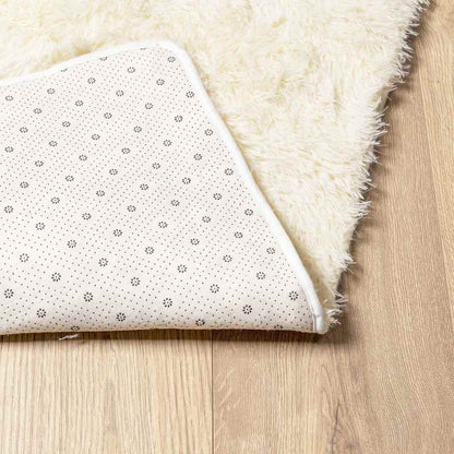 Long pile rug NAVARRA cream 80x150 cm polyester