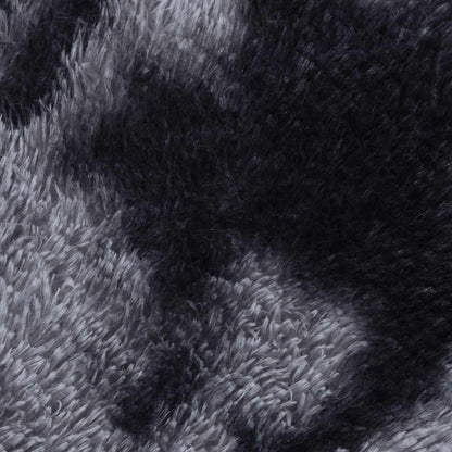 Long pile rug NAVARRA dark grey 80x150 cm polyester