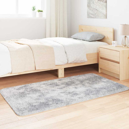Long pile rug NAVARRA light grey 80x150 cm polyester