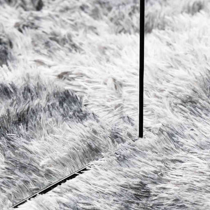 Long pile rug NAVARRA light grey 80x150 cm polyester