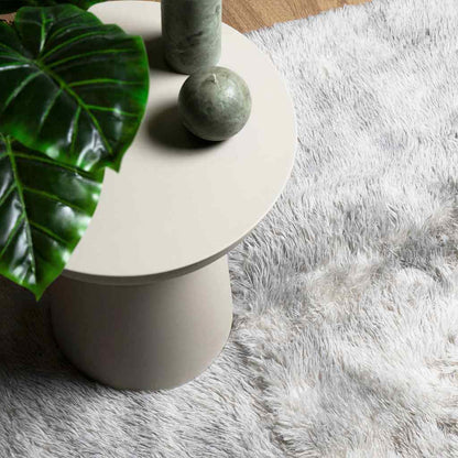 Long pile rug NAVARRA light grey 80x150 cm polyester