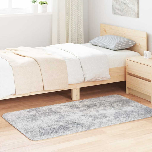 Long pile rug NAVARRA light grey 80x150 cm polyester