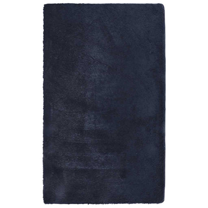 Long pile rug NAVARRA navy blue 80x150 cm polyester