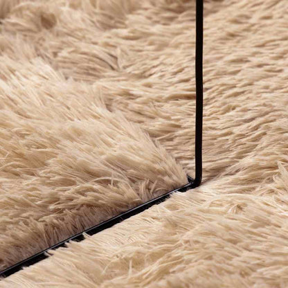 Long pile rug NAVARRA beige 120x170 cm polyester