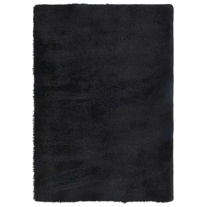 Ryamatta med lång lugg NAVARRA svart 120x170 cm polyester