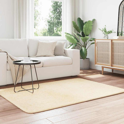 Long pile rug NAVARRA cream white 120x170 cm polyester