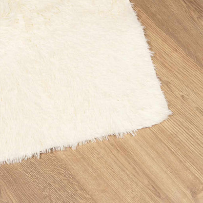 Long pile rug NAVARRA cream white 120x170 cm polyester