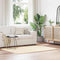 Long pile rug NAVARRA cream white 120x170 cm polyester